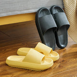 Soft Sole Indoor Slippers Women Men Non-Slip Bathroom Home Flip-Flops Thick Platform Cloud Sandals Ultra-Light Outdoors Slides