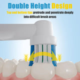 16/20PCS Brush Head nozzles for Oral B Electric Toothbrush Replacement Head Refill Sensitive Floss Cross Action for Oralb