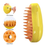 3 in 1 Cat Steam Brush Comb Dog Shower Brush Electric Spray Cat Hair Brushes Massage Pet Grooming Hair Removal