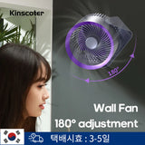 Cordless Kitchen Wall Mount Electric Fan, 4000mAh USB Home Desktop Air Cooler Air Conditioner, Toilet Air Circulator Fan