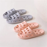 Bathroom House Cheese Slippers Light Weight Water Leaky Beach Flip Flop Non-slip Pool Swimming Aqua Shoes