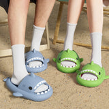 2024 New Summer Shark Slippers Women Slides Men Bathroom Flip Flops Home Anti-Skid Flat Shoes Outdoor Children'S Funny Sandals