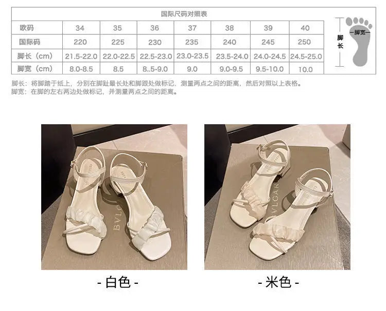 Transparent Crystal Slippers with High Heels5cm~9cm Fashion Sandals, Summer Beach Casual Thick High Heels Sandals, Women's Shoes