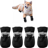 4pcs Waterproof Pet Dog Shoes Anti-slip Rain Snow Boot Thick Warm For  Small Cats Dogs Puppy Dog Socks Booties