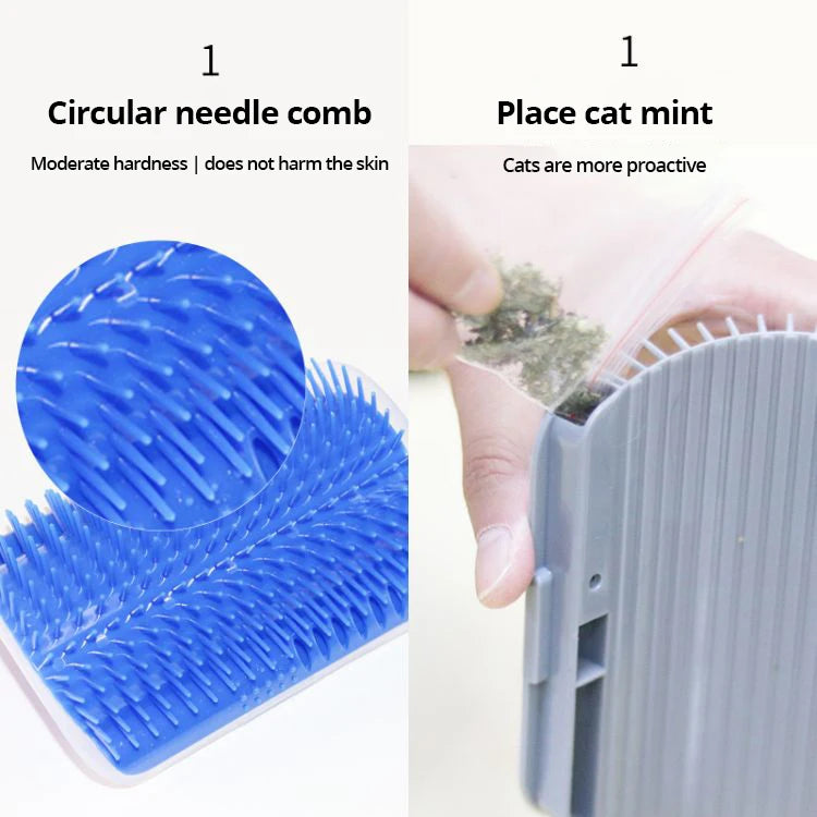 Massage Pet Brush Corner Scrape Hair Removal Beauty Clean Corner Brush Removable