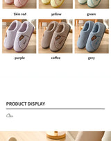 Winter Cotton Slippers for WOMEN'S Home Wear, Extra Thick and Warm, Simple and Cute Couple Winter Cotton Shoes A283