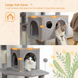 Domestic Delivery Big Cat Tree Tower Condo Furniture Scratch Post Cat Jumping Toy with Ladder for Kittens Pet House Play