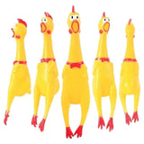 2024 Hot Sell Screaming Chicken Pets Dog Toys Squeeze Squeaky Sound Funny Toy Safety Rubber For Dogs Molar Chew Toys