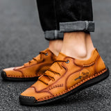 Leather designer Men Trend Casual Shoes Breathable Male Non-slip Footwear Golf Shoes Light Men Loafes Avenue merchant shoes