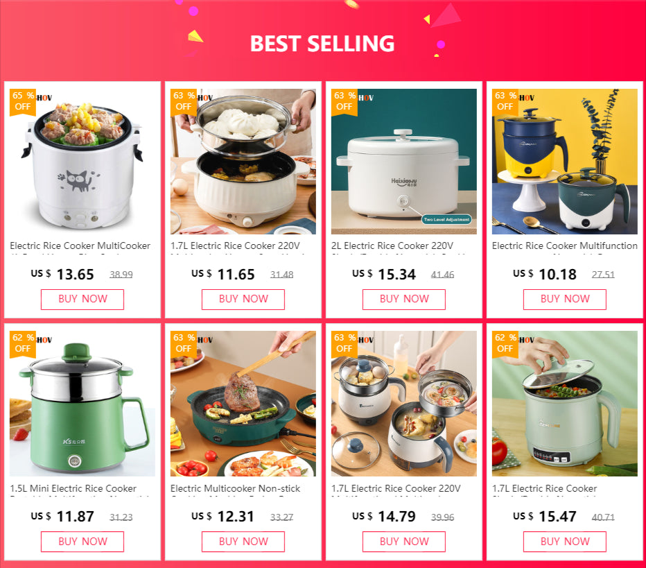 Electric Mini Rice Cooker Portable MultiCooker Household Rice Cookers 12V 24V 220V Pot Cooking Machine Pans For Car Truck Home