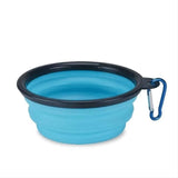 Dog Collapsible Bowl Folding Silicone Pet Travel Bowls Food Water Feeding BPA Free Foldable Cup Dish With Carabiner