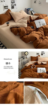 Bedding Comforter sets Duvet Cover bedsheets set with pillowcase Bedding Linens Set for Queen/King Bed edredones de cama