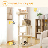 Multi-Level Cat Tree Tower with Condo Scratching Post for Cat Furniture House Cat Scratcher Cat Supplies Cat Toy