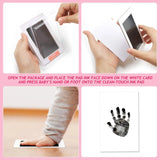 Newborn Baby Footprints Handprint Ink Pads Kits for DIY Photo Frame Accessories Newborn Baby Pet Cat Dog Paw Print Souvenir Gift