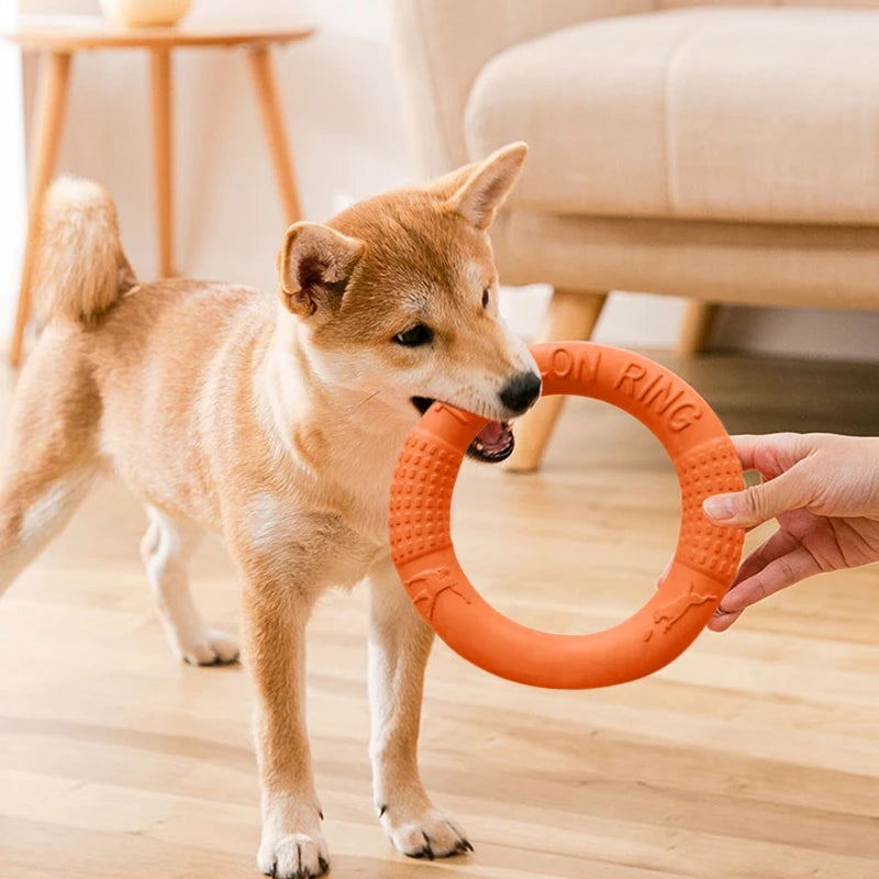 Dog Toys EVA Pet Flying Disk Training Ring Puller Anti-Bite Floating Outdoor Interactive Training Supplies Dog Toys