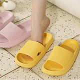 Soft Sole Indoor Slippers Women Men Non-Slip Bathroom Home Flip-Flops Thick Platform Cloud Sandals Ultra-Light Outdoors Slides