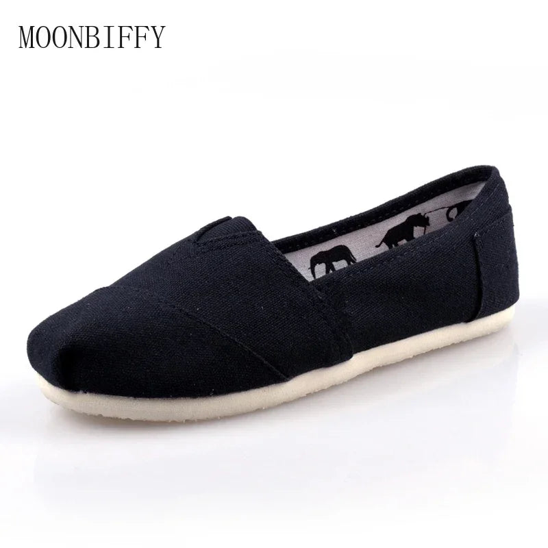 Summer Classic Blue Canvas Loafers Men Women Low Comfortable Flat Shoes Men Slip-on Casual Shoes Men Espadrilles Zapatos Hombre