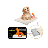 Self-Heating Pet Pads Blanket Puppy Pad Warm Cushion Mat for Cats Dogs Washable Pets with Thermal Body Heat Reflecting Core Pad