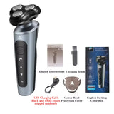 New 9D Electric Shaver USB Car-mounted High-power Full-body Wash Beard Knife Four-in-one Rechargeable Razor