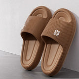 Fashion Summer Couple Non-slip Flat Slides Lithe Soft Cosy Seabeach Sandals Men's Slippers Women Casual Home Indoor Flip Flops