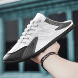 Summer 2024 Half Slippers for Men Trendy Men's Flat Bottom Casual Shoes Soft Sole Support Shoes Men's Sneakers Zapatos De Hombre