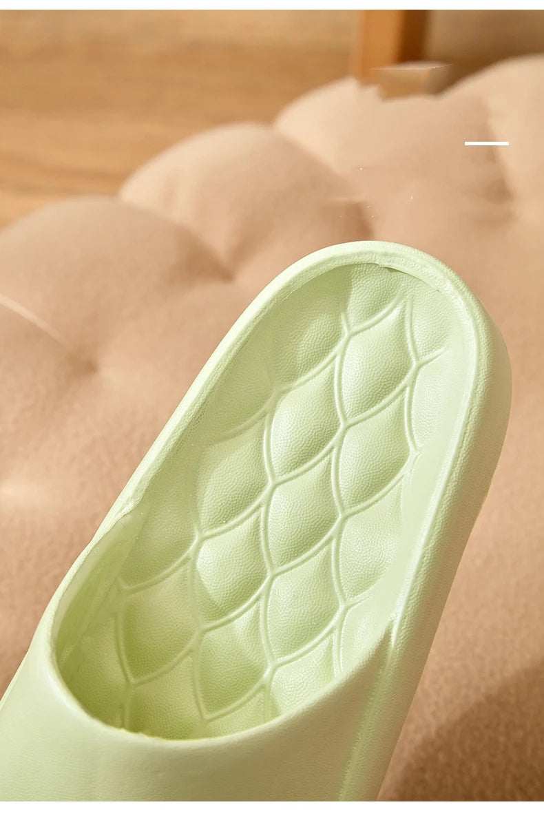 Women Thick Platform Cloud Slippers Summer Beach Eva Soft Sole Slide Sandals Leisure Men Ladies Indoor Bathroom Anti-slip Shoes