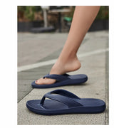 Comwarm Unisex Soft Cloud Slipper Platform Flip-flops Women's Summer Beach Sandals with Arch Support for Non-slip Bathroom Men