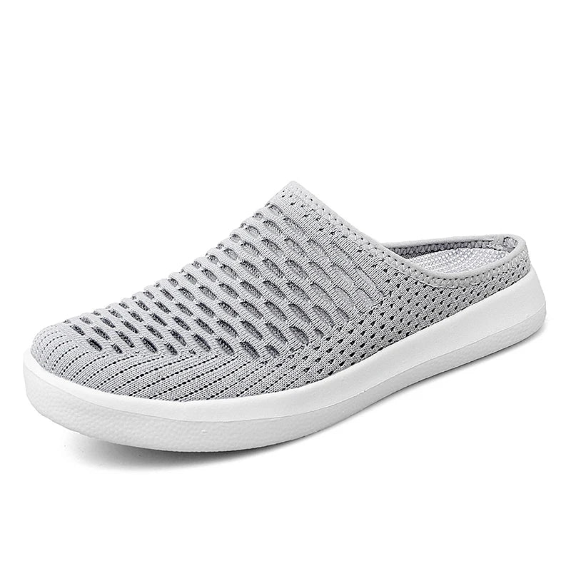 Plus Size 49 50 51 52 53 54 Slip On Half Shoes For Men Women Breathable Mesh Slippers Slides Indoor Outdoor Lightweight Big Foot