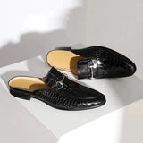 New Arrival Fashion Men Leather Loafers Male Casual Split Leather Shoes Slippers Summer Shoes