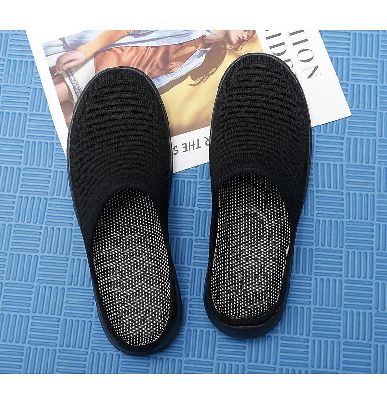 Women Slippers Sandals 2021 Summer Beach Slippers Women Breathable Mesh Flat Shoes Women Flip Flops Zapatos Mujer Home Slippers