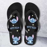 Disney Stitch Summer New Flip Flop Slippers for Men and Women, Y2k Cute Cartoon Trendy Beach Shoes Non slip Casual Home Shoes