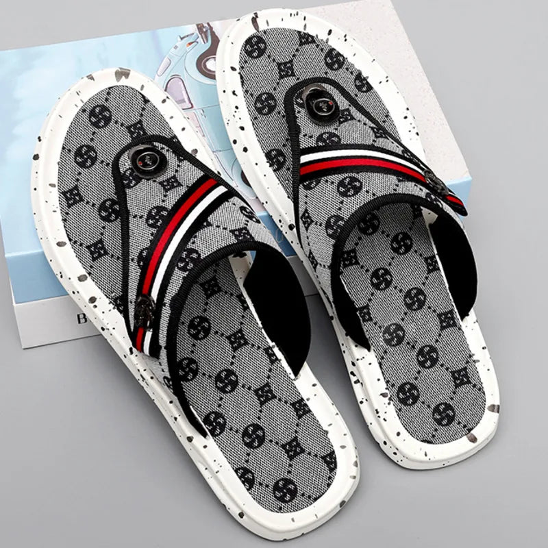 Men sandals Summer Slippers Fashion trends Sandals Genuine Luxury men's slides Casual Shoes Outdoor Sandals for Men Beach Shoes