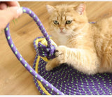 Cotton Rope Cat Scratching Post Mat Cat Scratcher Tool Funny Cat Toys for Grinding Claws Wear-Resistant Cat Scraper Pet Product