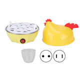 7 Egg Capacity Electric Egg Cooker Multifunction Chicken Shape Rapid Egg Boiler Automatic Shut Off Mini Breakfast Machine