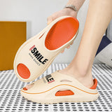 Thick Platform Bathroom Home Slippers men Fashion Soft Sole EVA Indoor Slides men's Sandals 2023 Summer Non-slip Flip Flops