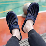 New Summer Women Men Sandals Mesh Breathable Padded Beach Flip Flops Shoes Solid Flat Bath Slippers Lighted Casual Shoes