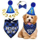 NEW Pet Birthday Party Hat Cats Dog Birthday Hat Dog Birthday Triangle Scarf Cat Accessories Party Wear Decoration Pet Product