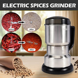 400W 304 Stainless Electric Grinder Eight Page Blade Electric Fast Grinding Multifunction Smash Machine Rice Beans Home Blender