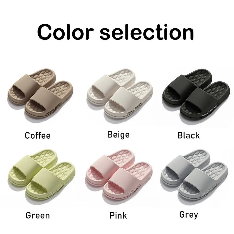 House Floor Sofa Slippers Women Men Indoor Outdoor Slipper Quality Sole Soft Eva Anti-Slip Shoes Female Male Beach Shower Slides