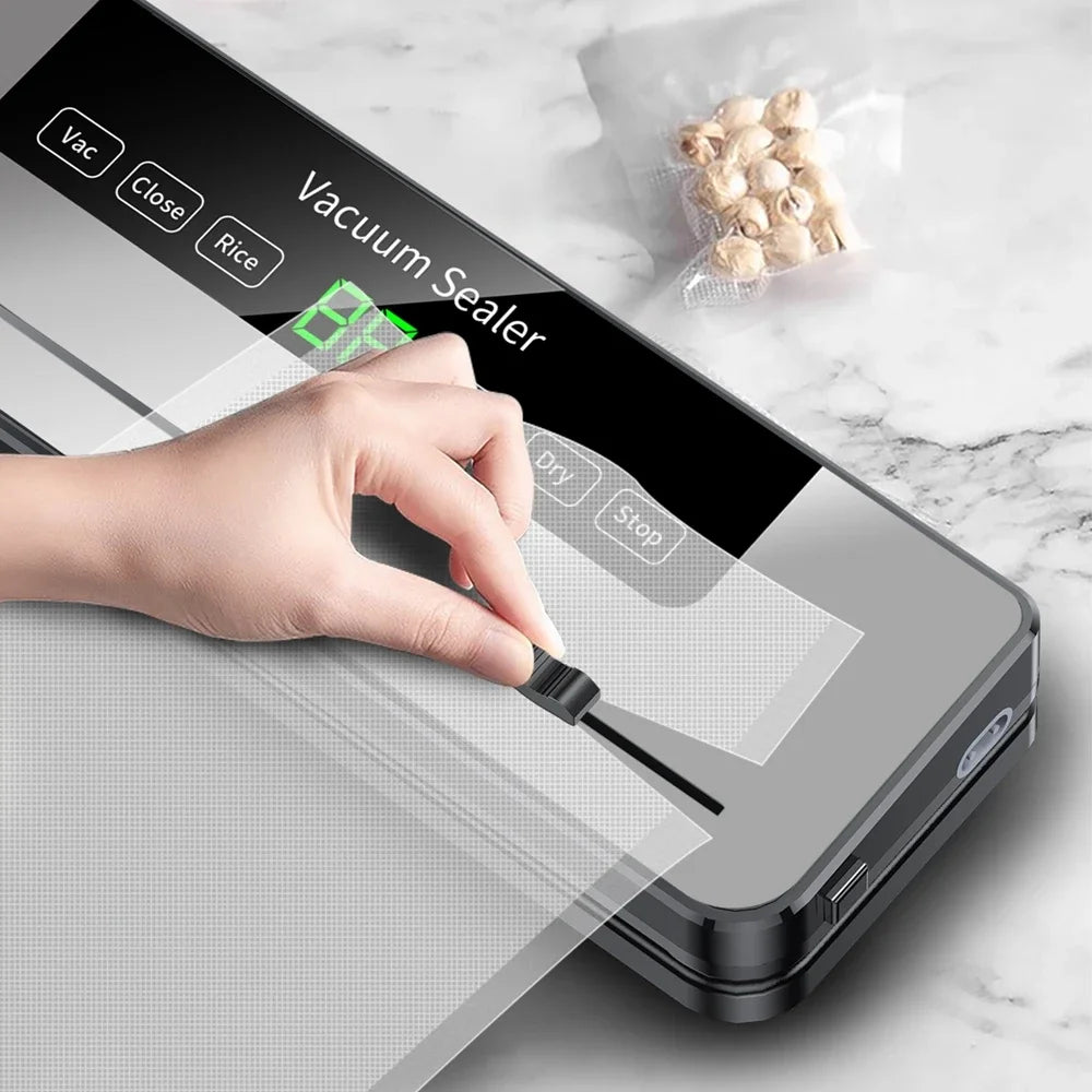 Vacuum Sealer Machine Lightweight Food Vacuum Sealer Compact Machine For Food Preservation Automatic Food For Home Kitchen