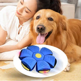 2024 New Durable Soft Rubber Interactive Throwing Ball For Small Medium Large Dogs Pet Dog Toy Magic Flying Saucer Ball