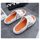 Women Slippers Thick Platform Sandals Men Summer Home Slippers Indoor Mute Soft-soled Flip Flops Couple Non-slip Slipper