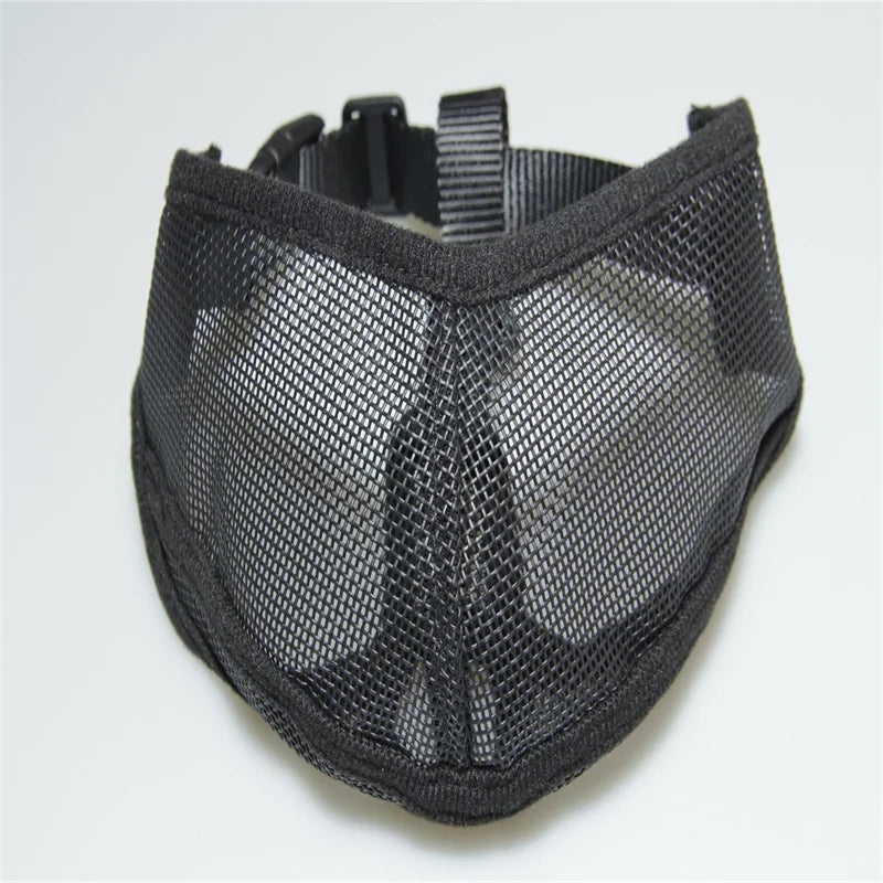 Mouth Mesh Durable Harmless Buckle Design Anti-Bite Pet Mouth Cover for Flat Face Dog Muzzle Pet Muzzle