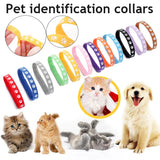 Pet Classification Collar Puppy Kitten Identification Footprint Collar Newborn Puppy Cat Birth Milk Dog Necklace Pet Supplies