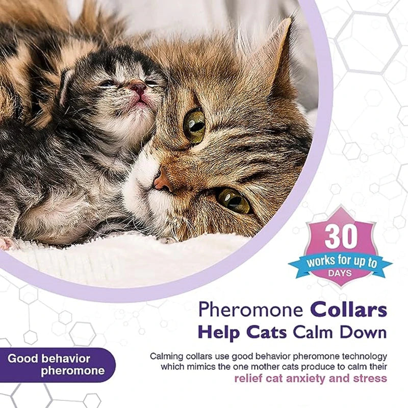 3/4 Pc Dogs Calming Pheromone Collars Pets Relieve Anxiety Adjustable Comfortable Collar For Puppy Kitten Large Dog Accessories