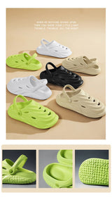 Eva Soft Sole Slippers Male Summer Wear New Trend Baotou Slippers Male Trampling Shit Feeling Driving Beach Sandals Men Outdoor