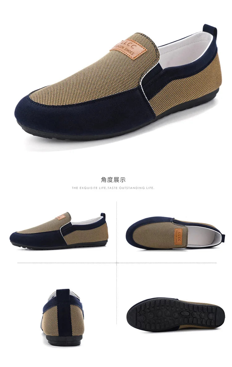 Shoes Men Loafers  driving Fashion Boat Footwear Man Brand canvas Moccasins Men'S Shoes Men Comfy Drive Men's Casual Shoes