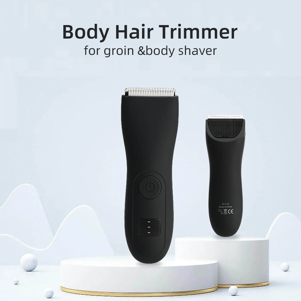 Mens Body Hair Trimmer for Men Balls Women Lady Shaver Hair Removal Bikini Trimmer Groin & Body Shaver Groomer  Arm Beard Razor