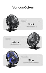 GAIATOP Desk Fan Portable USB Fan 90° Adjustable Cooling Fan Mute 4 Speed Adjustment Ultra Quiet Suitable For Home Desk Office