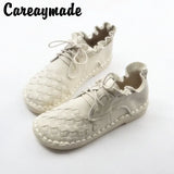 Careaymade-New style Head layer cowhide pure handmade weave shoes,the retro art mori girl shoes,lady Casual shoes,Any color